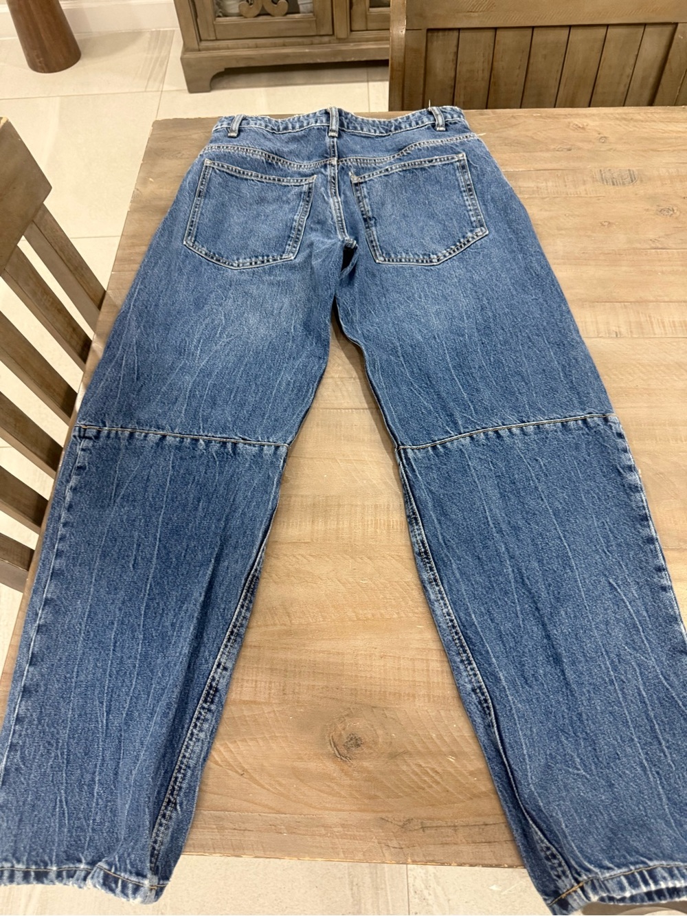 Zara Women's Relaxed Fit Blue Denim Jeans - Picture 4 of 6